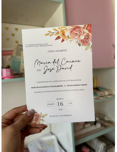 Invitación Medium +  tarjeta de información 2