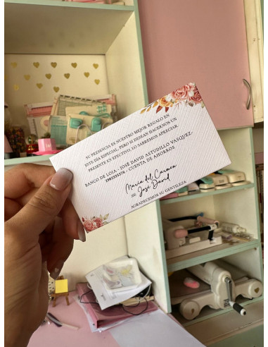 Invitación Medium +  tarjeta de información