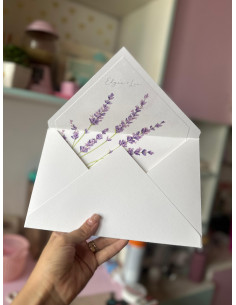 Invitación Deluxe + Sobre con impresión interna