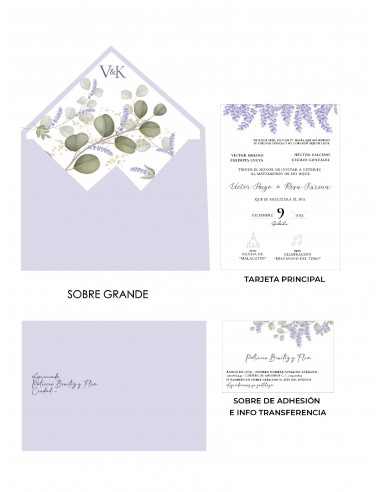 Invitación Elegante + sello de lacre