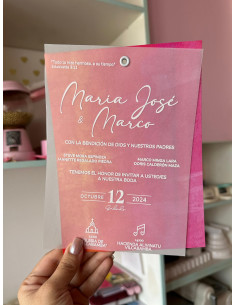 Invitación Doble Pieza