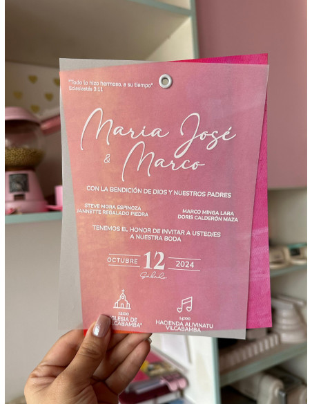 Invitación Doble Pieza