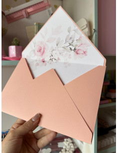 Invitación Elegante + Aplique de corazón 2