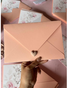 Invitación Elegante + Aplique de corazón