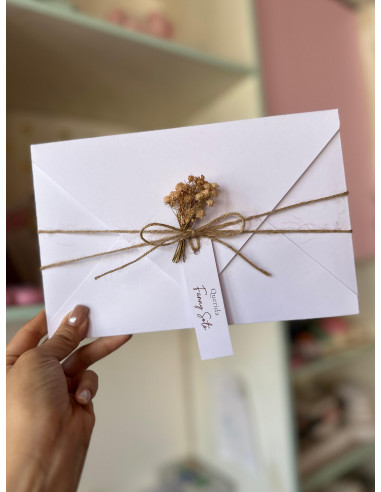 Invitación abierta troquelada