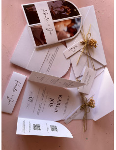 Invitación abierta troquelada 2