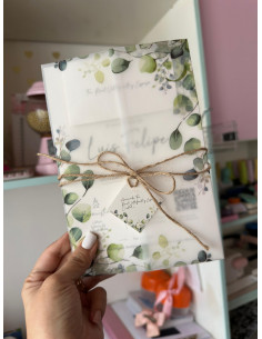 Invitación con Protección Transparente