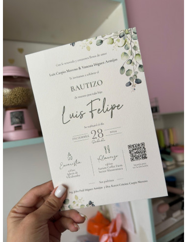 Invitación con Protección Transparente