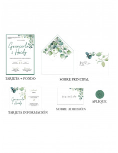 Invitación Elegante + Impresión Sobre + Sello de Lacre + Fondo 2