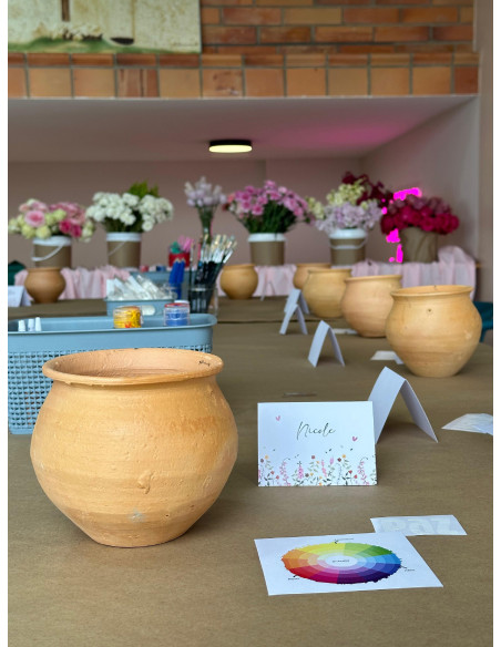 Actividad: Pintar Maceta & Flores