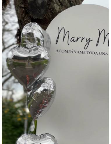 Deco: Pedida de mano globos helio