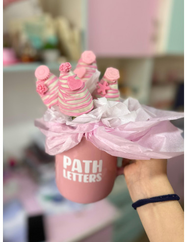 Taza + Fresas con Chocolate