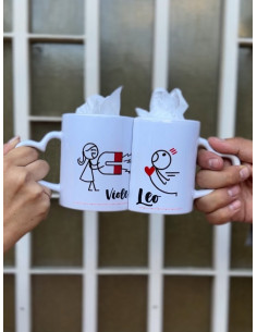 Tazas personalizadas para dos