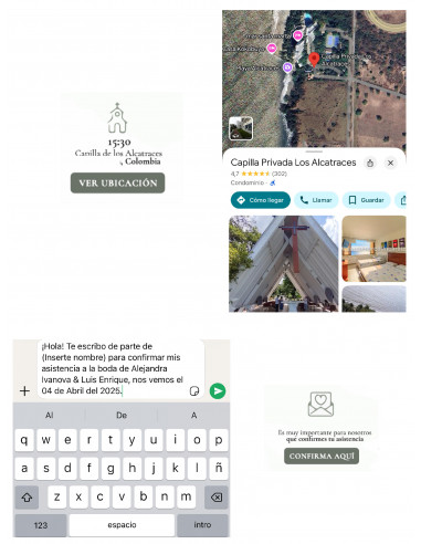 Matrimonio - Invitación Digital - Básica + Botones interactivos
