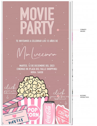 Varios - Invitación Digital Básica + Botones Interactivos