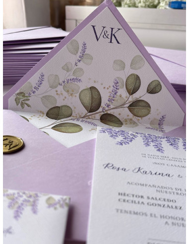 Invitación Elegante + sello de lacre