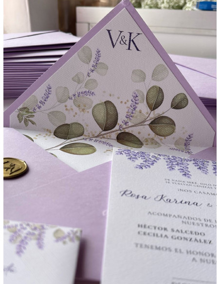 Invitación Elegante + sello de lacre