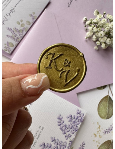 Invitación Elegante + sello de lacre